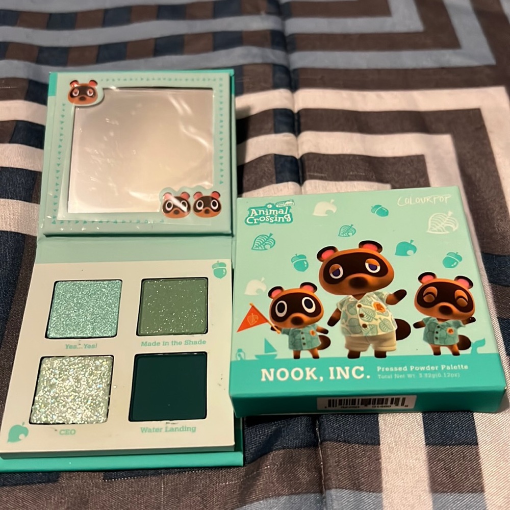 Colourpop Animal Crossing Nook Inc Eyeshadow Palette New